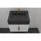 Castello Usa Nile 24-inch White Vanity Set with Black Top and Gold Handles CB-MC-24W-GLD-2053-BL - alternate 3